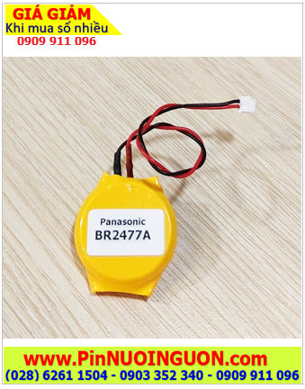 Pin CMOS BR2477A; Pin nuôi nguồn CMOS lithium 3v Panasonic BR2477A (Dây Zắc CẮM) /X.xứ Indonesia